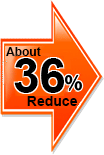 about36%reduce