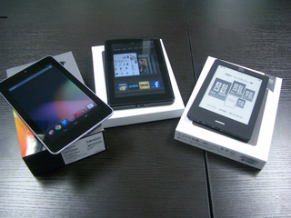 Nexus7、Kindle Fire、Kobo