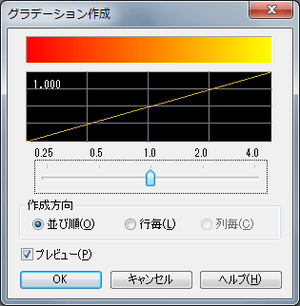 グラデーション作成