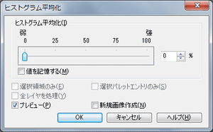 ヒストグラム平均化