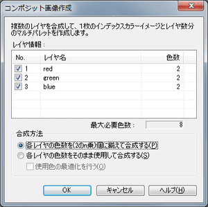 コンポジット画像作成