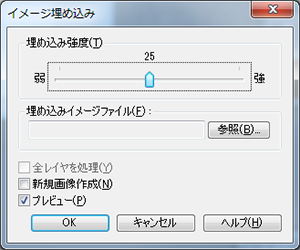 イメージ埋め込み