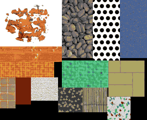 レイヤ敷き詰めが行われたイメージの例