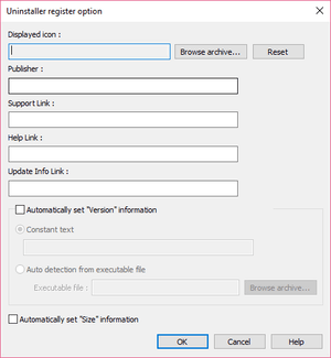 uninstaller register option