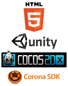 Unity / Cocos2d-x / CoronaSDK ロゴ